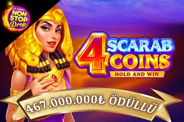 4 Scarab Coins: Hold and Win